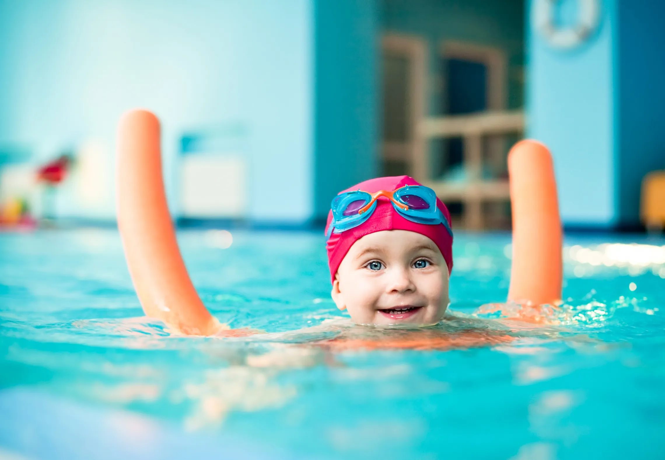 smiling swimmer