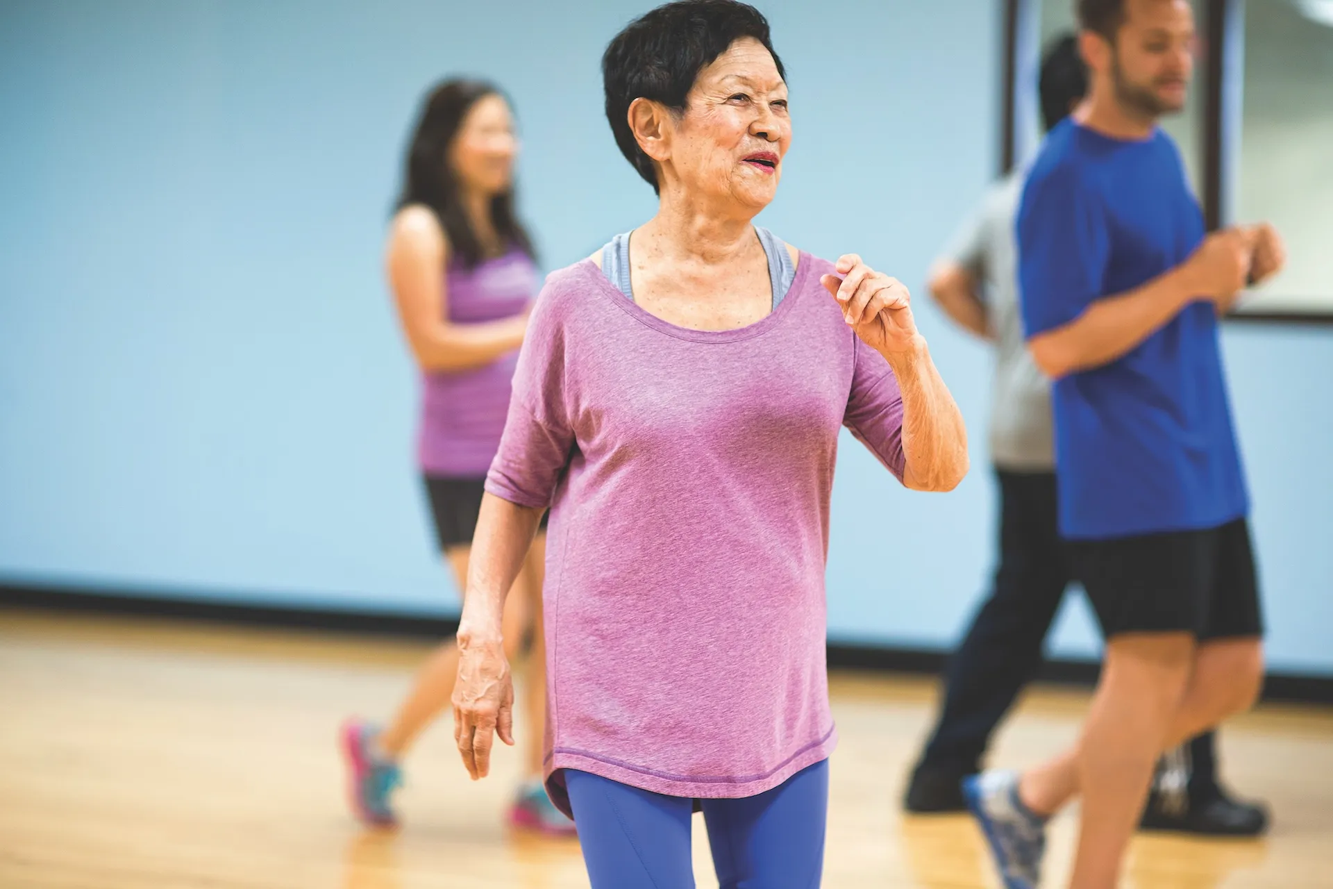 Senior Member in YMCA Group Exercise Class