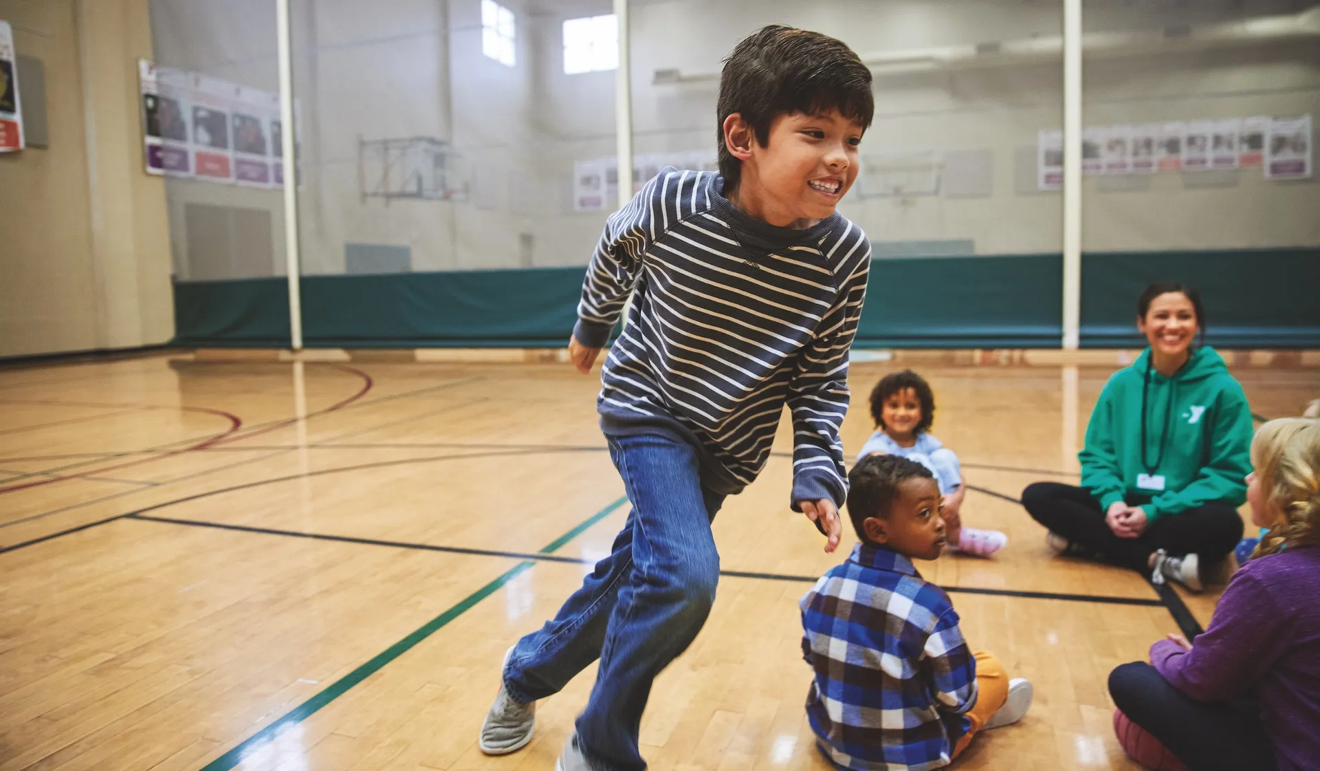 Homeschool Kids playing at the YMCA