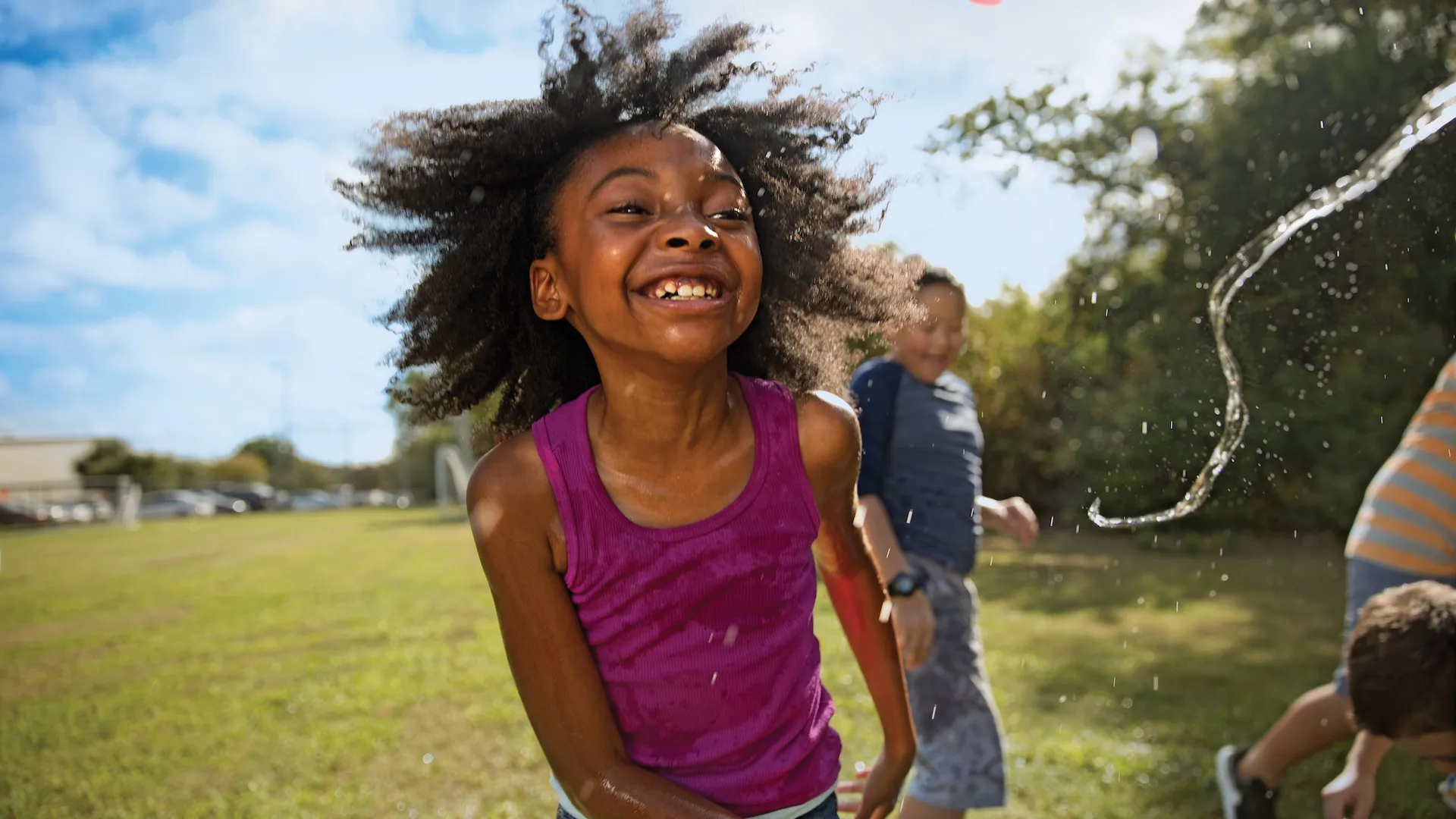 Child having fun at YMCA Summer Day Camp