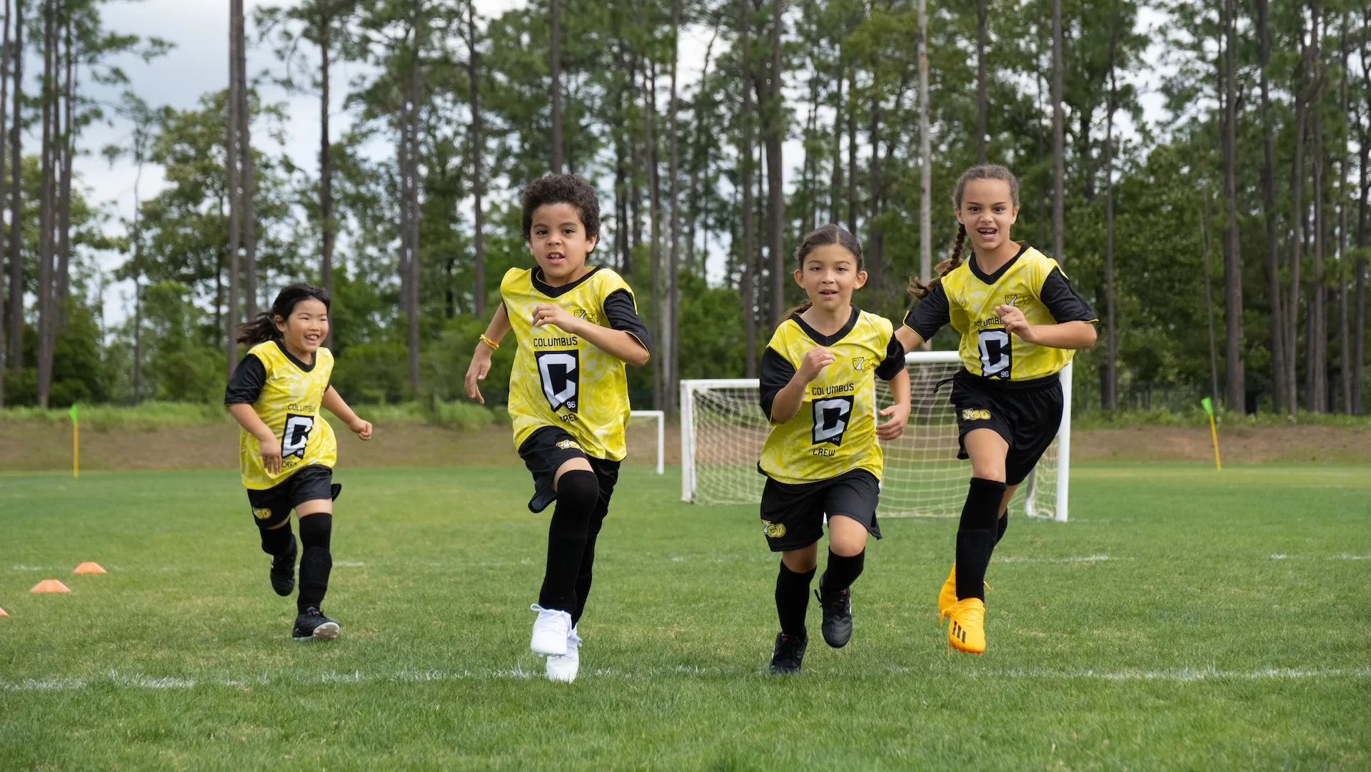 Kids play MLS GO Youth Soccer